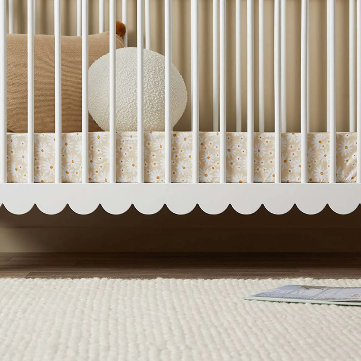 Maisie Scalloped Cot - White - Image 11