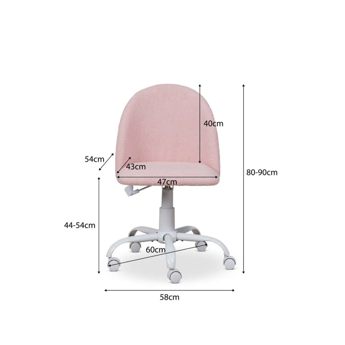 Nolan Office Chair - Pink - Image 9