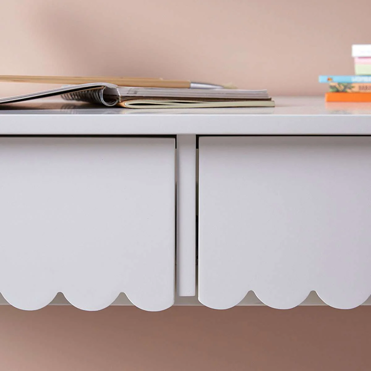 Maisie Scalloped Desk - White - Image 7