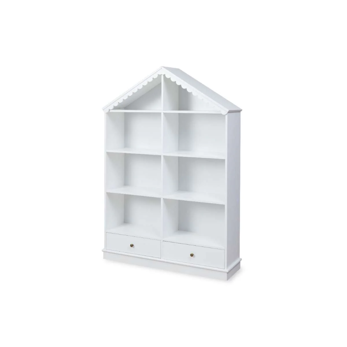 Maisie Scalloped House Bookcase - White - Image 10
