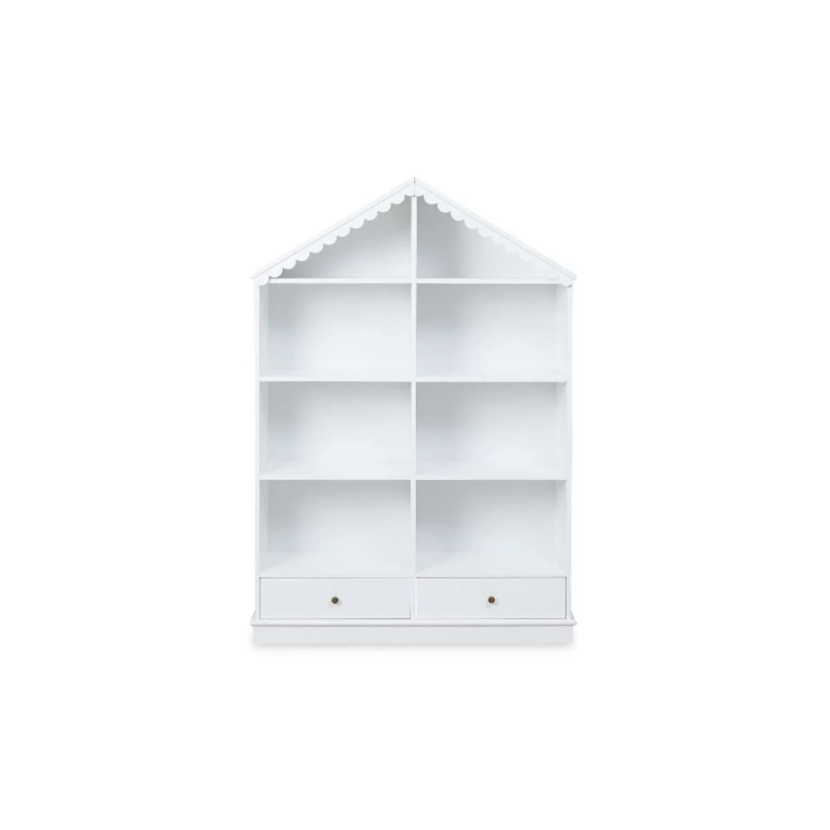 Maisie Scalloped House Bookcase - White - Image 11