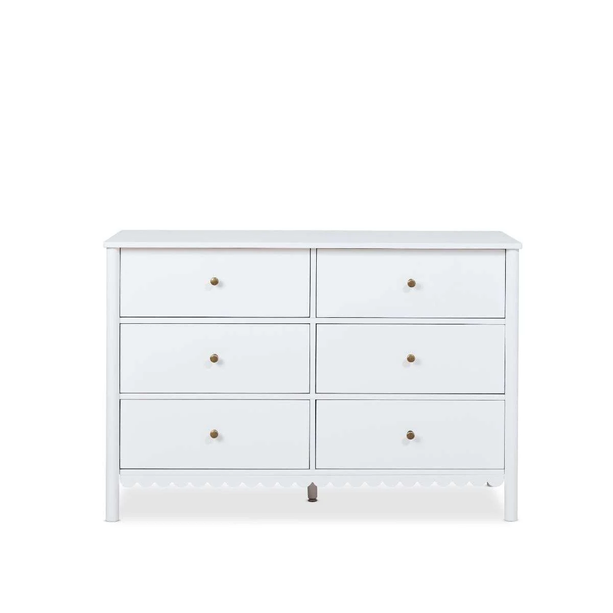 Maisie Scalloped Six Drawer - White - Image 8