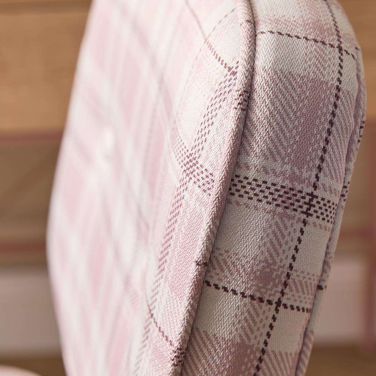 Milly Desk Chair - Pink Plaid - Image 5