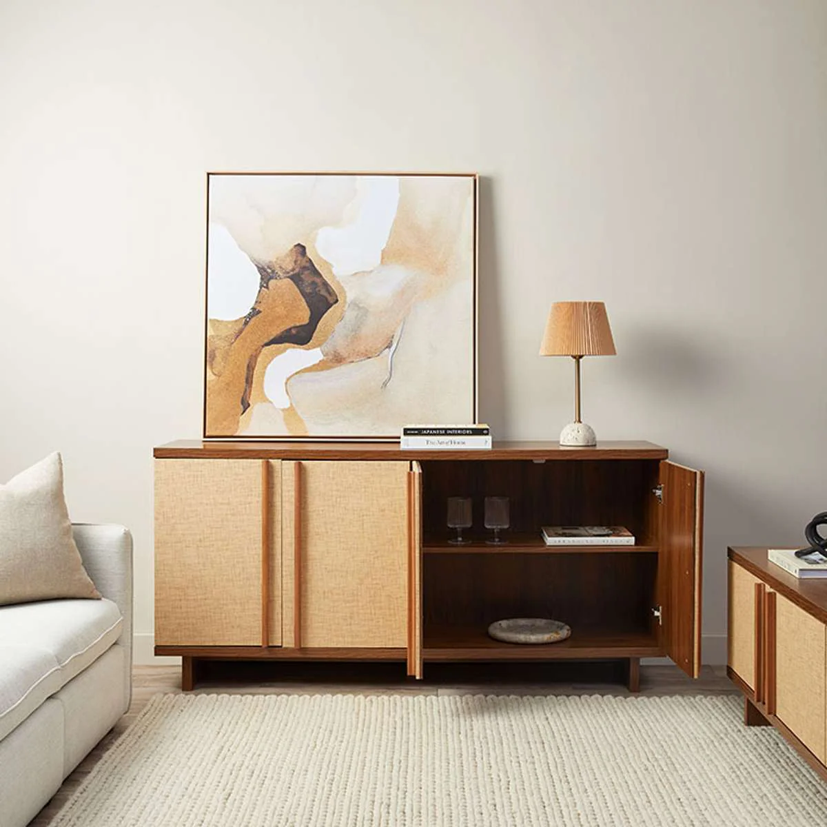 Minato Textured Buffet - Walnut - Image 5