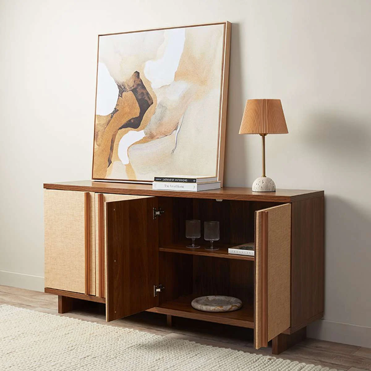Minato Textured Buffet - Walnut - Image 6