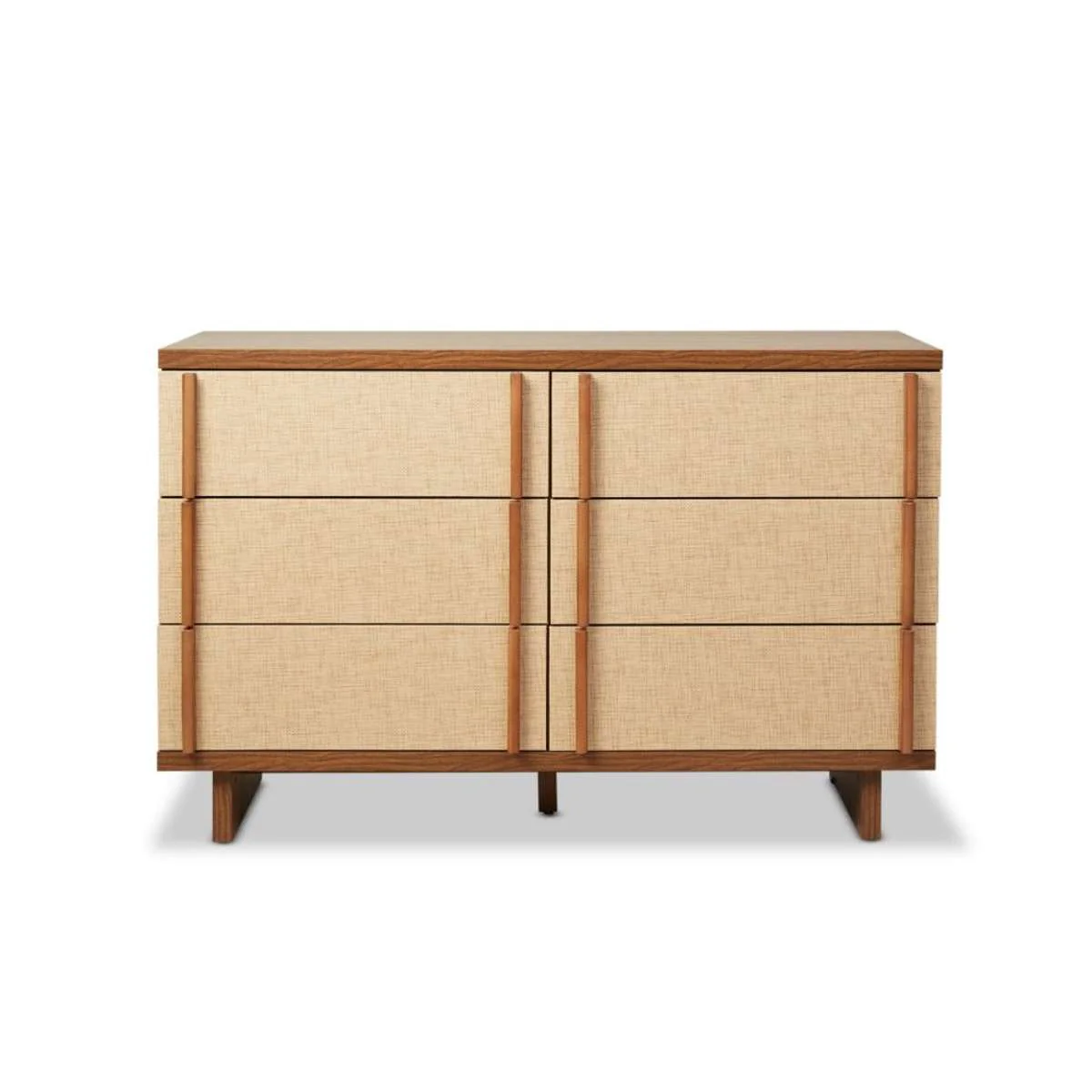 Minato Textured Six Drawer - Walnut - Image 15