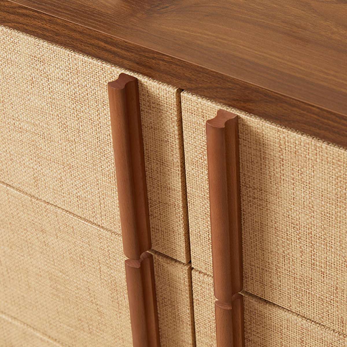 Minato Textured Six Drawer - Walnut - Image 7