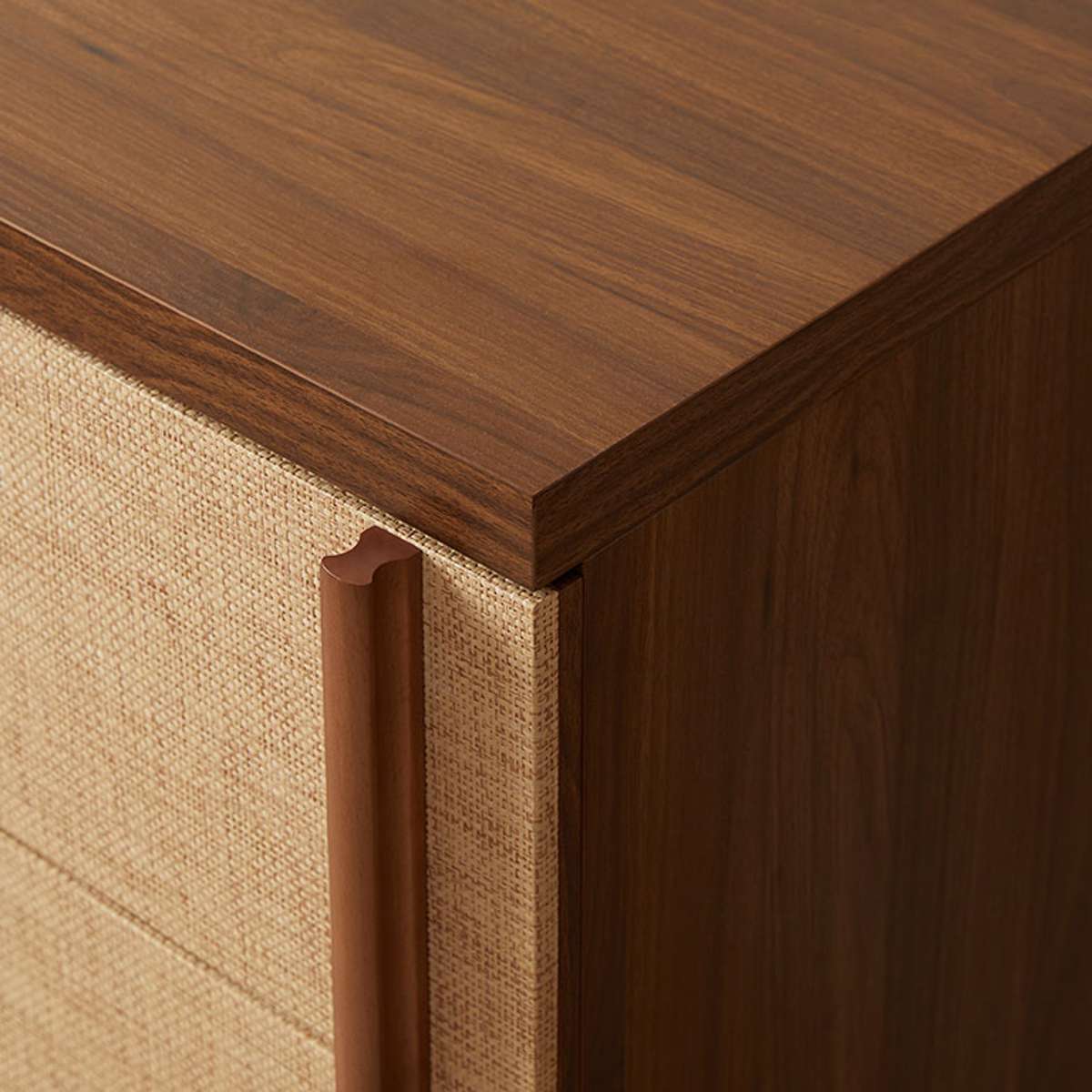 Minato Textured Six Drawer - Walnut - Image 9