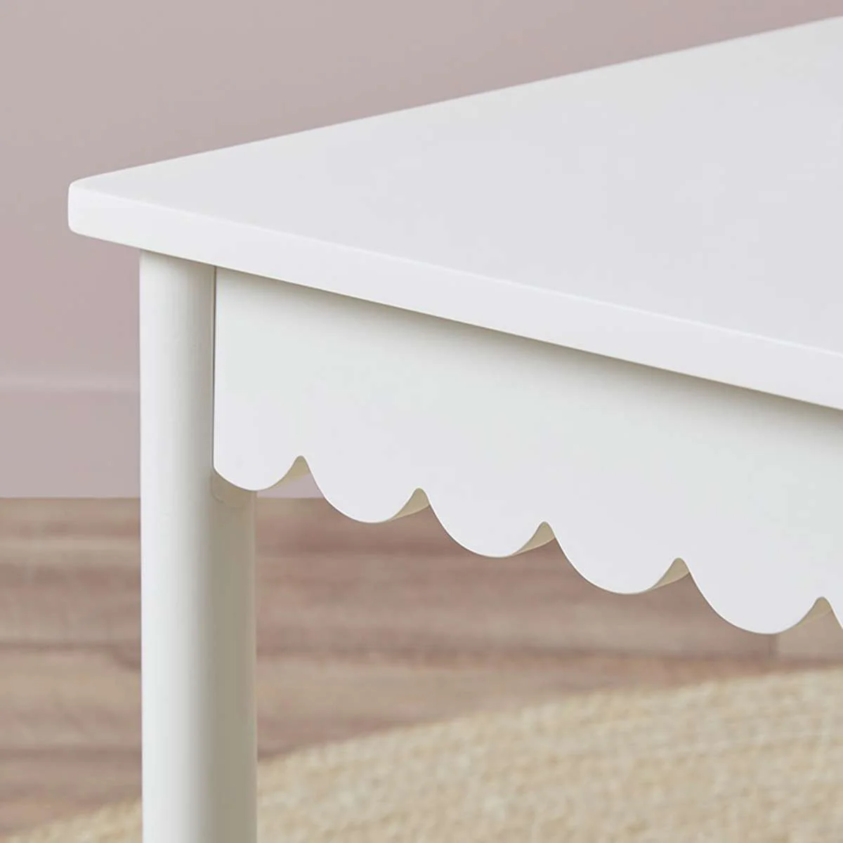 Mini Maisie Scalloped Play Table - White - Image 5