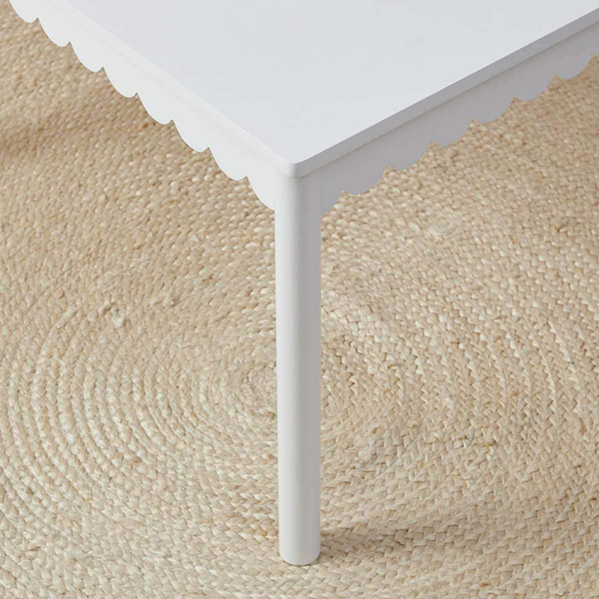 Mini Maisie Scalloped Play Table - White - Image 7