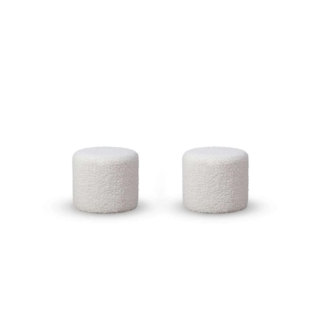 Mini Moo Sherpa Stool - Set of 2 - Image 10