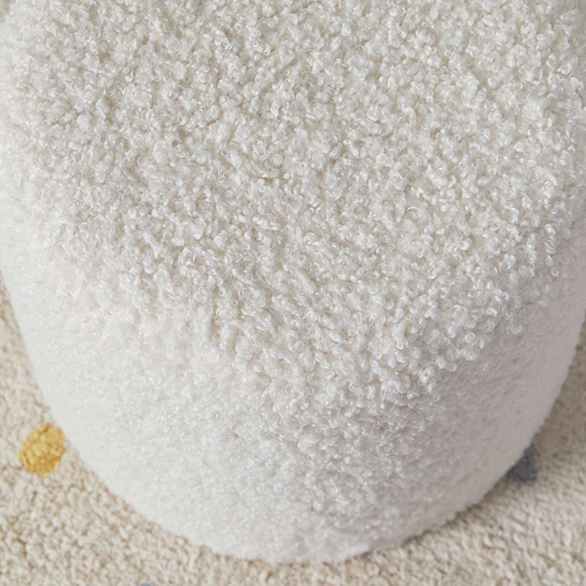 Mini Moo Sherpa Stool - Set of 2 - Image 4