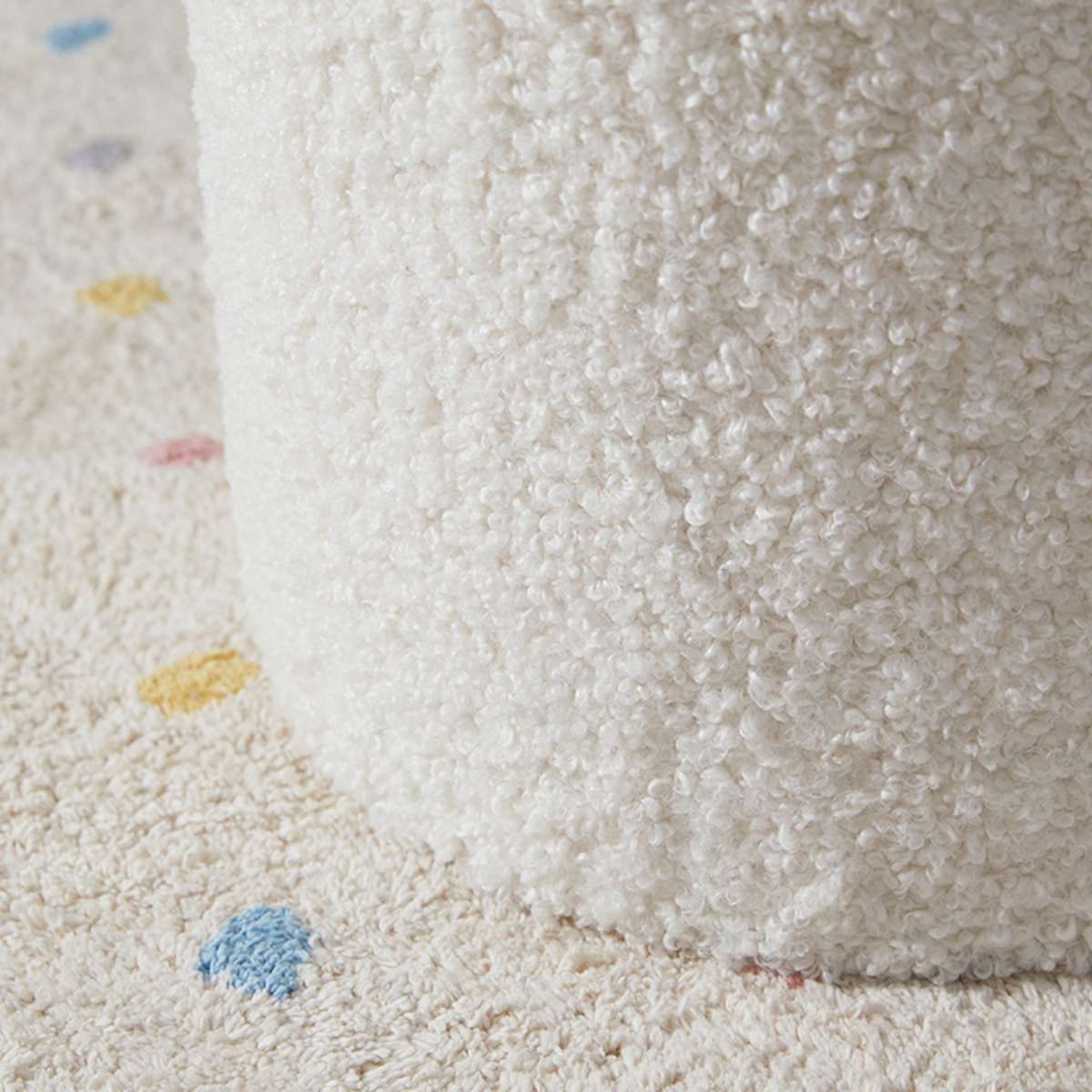 Mini Moo Sherpa Stool - Set of 2 - Image 5