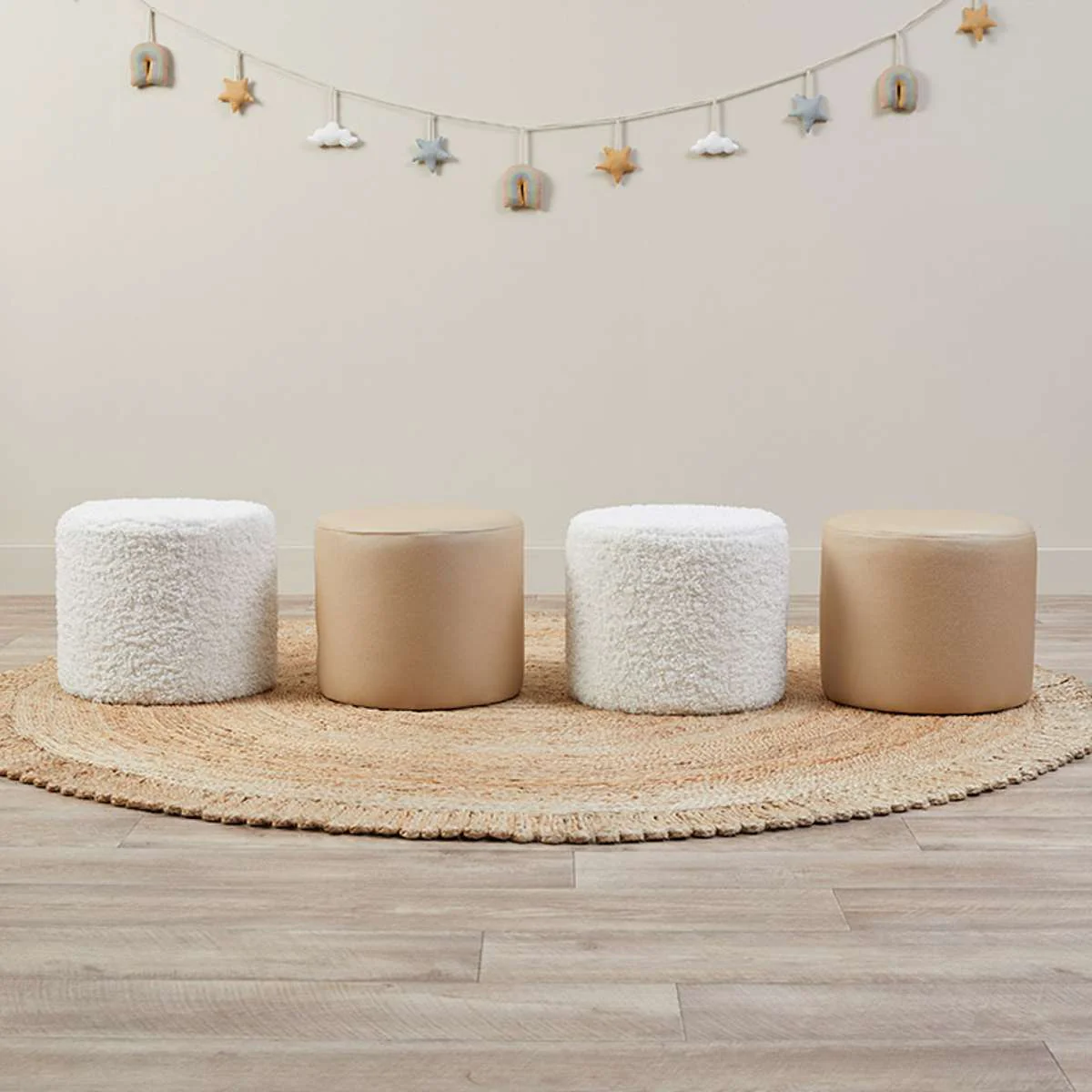 Mini Moo Stool - Set of Two - Beige - Image 7