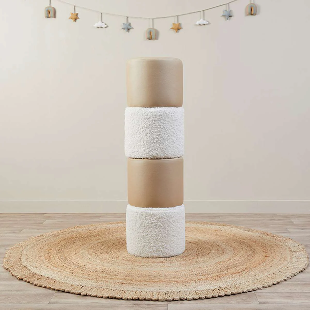 Mini Moo Stool - Set of Two - Beige - Image 8