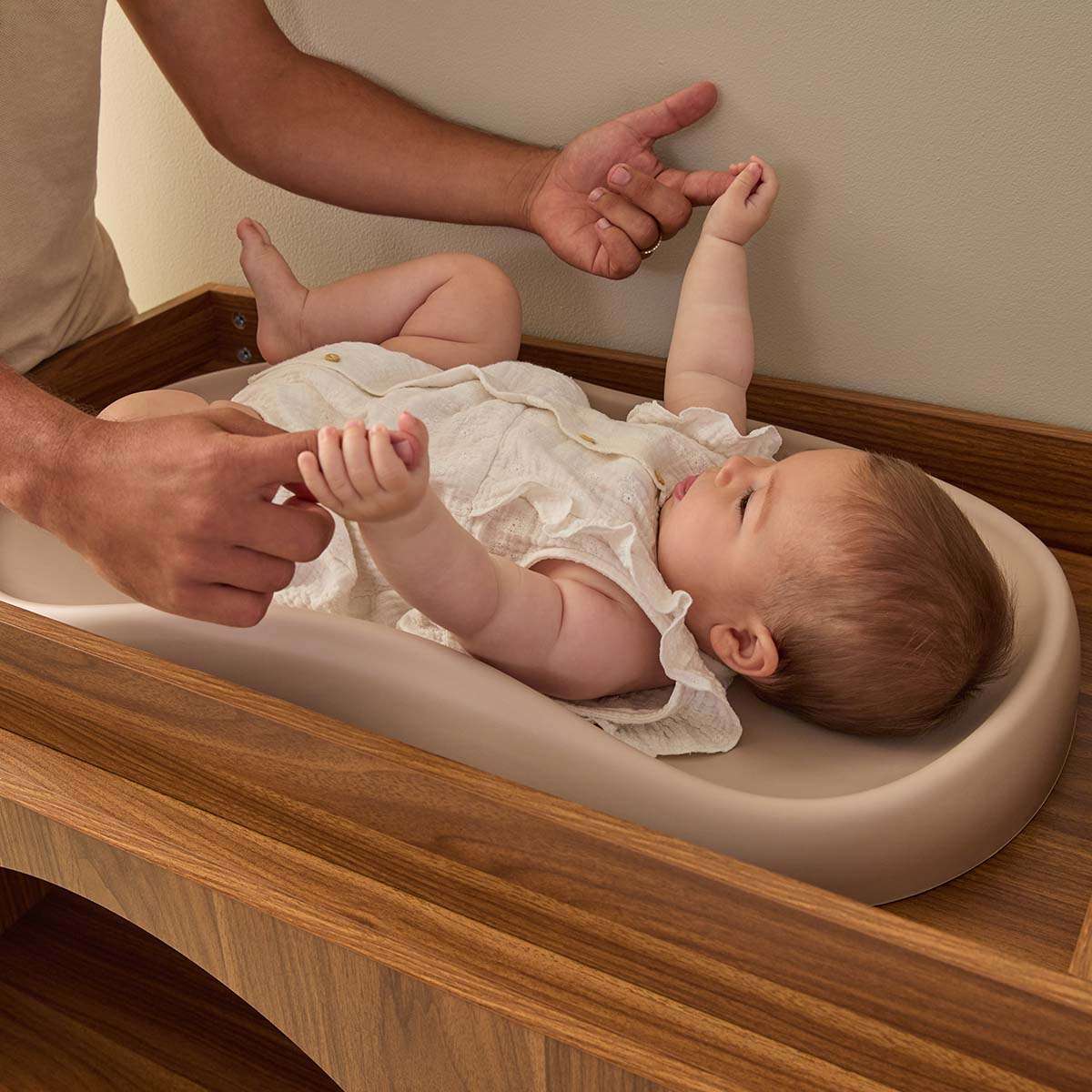 Mocka Baby Wipe Clean Change Pad - Beige - Image 3