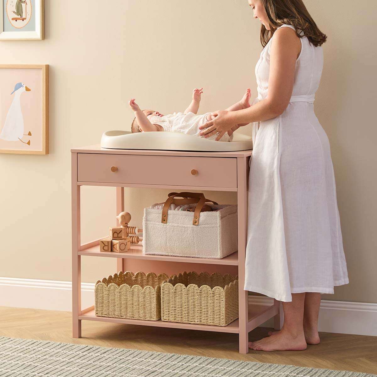 Mocka Baby Wipe Clean Change Pad - Beige - Image 7
