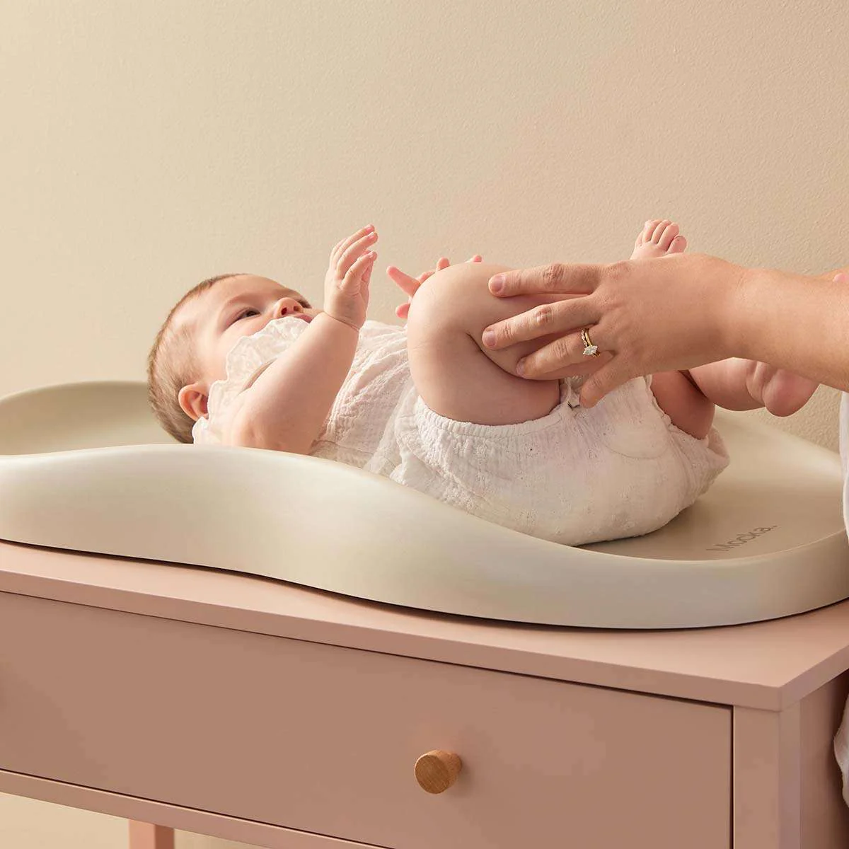 Mocka Baby Wipe Clean Change Pad - Beige - Image 8