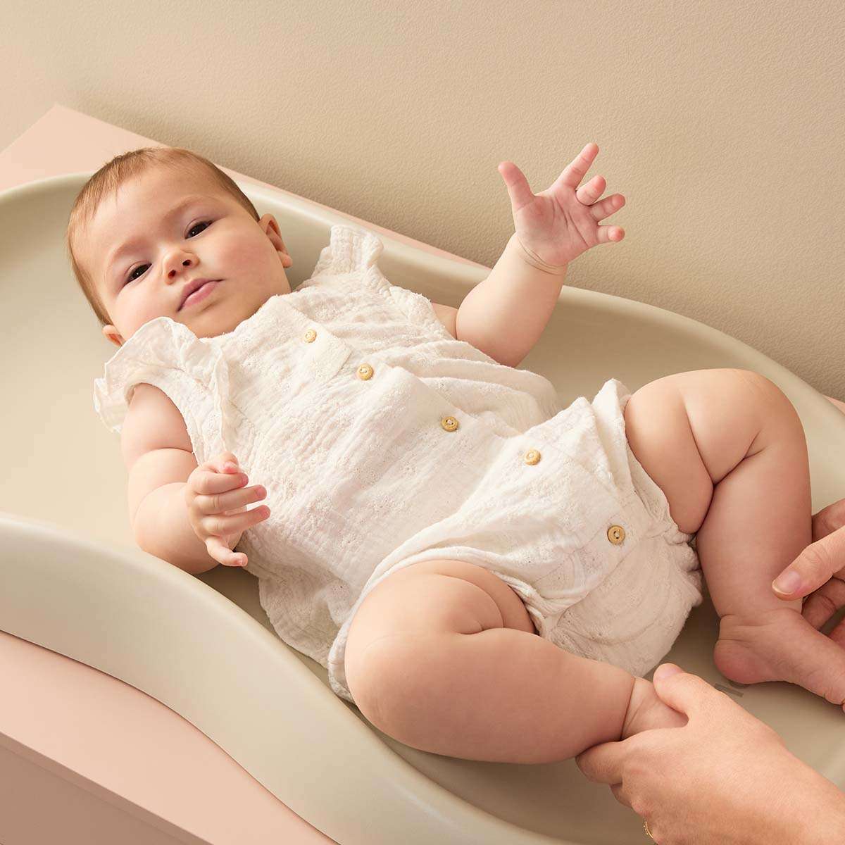 Mocka Baby Wipe Clean Change Pad - Beige - Image 9