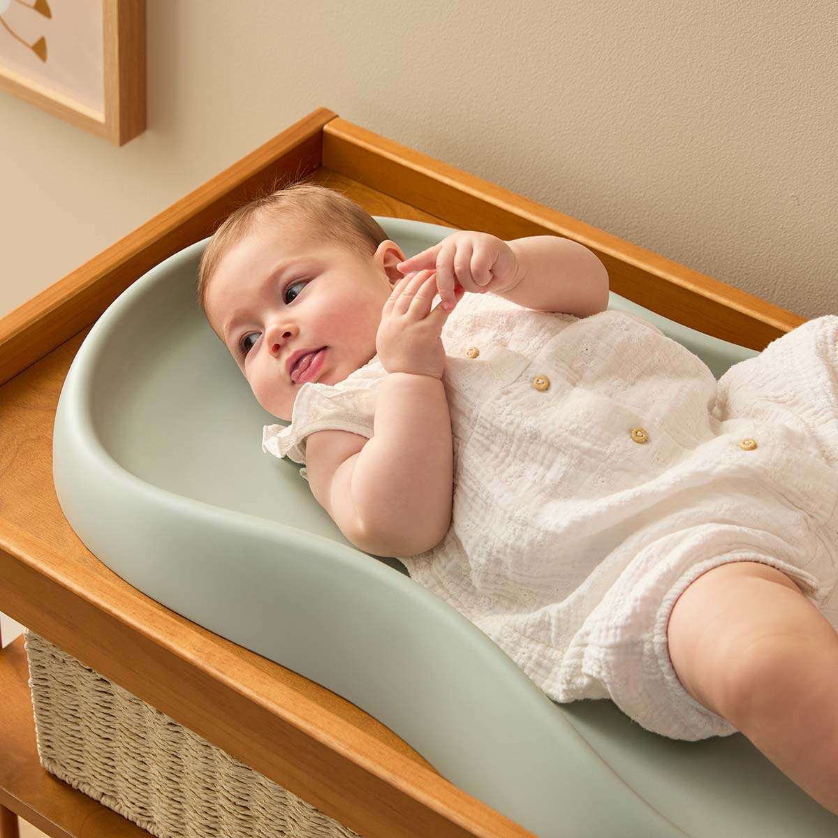 Mocka Baby Wipe Clean Change Pad - Green - Image 3