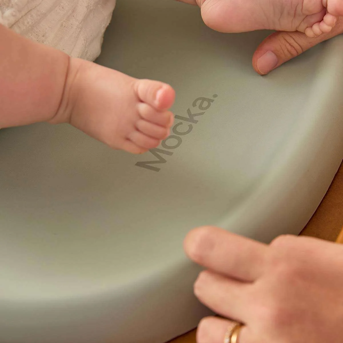 Mocka Baby Wipe Clean Change Pad - Green - Image 4