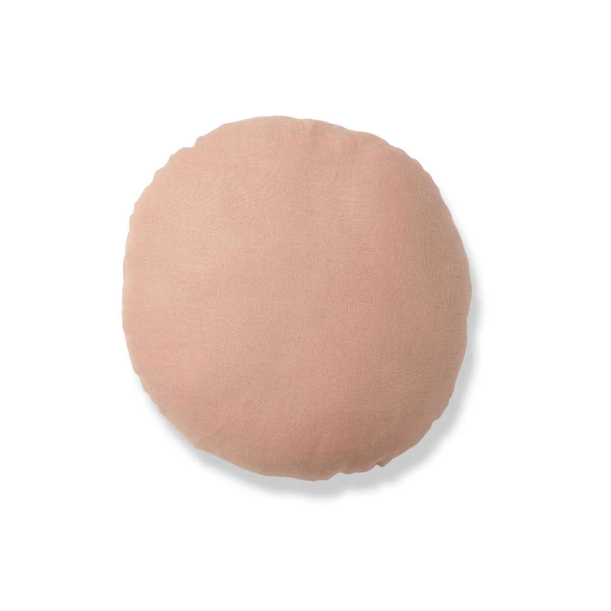 Mocka Linen Round Cushion - Coral Sand - Image 3