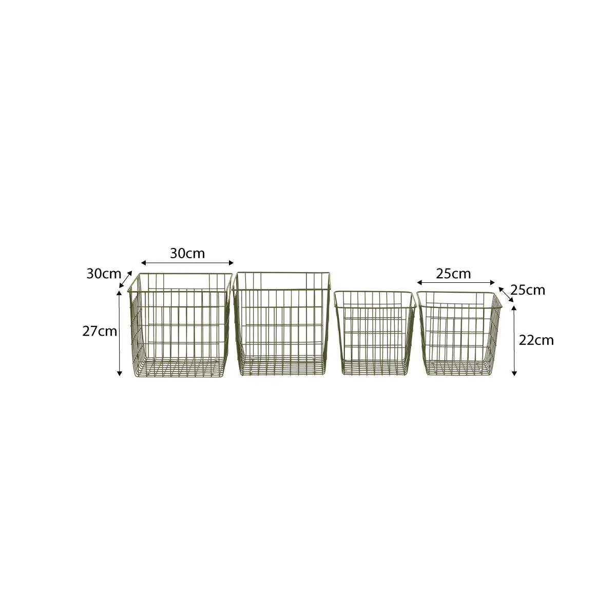 Mocka Original Baskets - Set of 4 - Khaki - Image 3