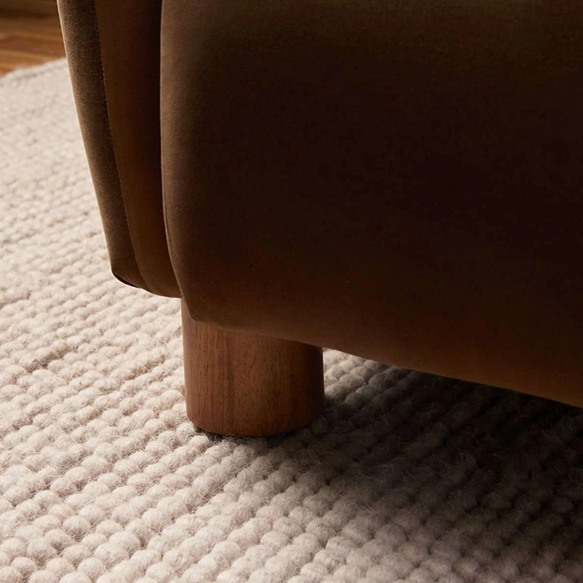 Monte Velvet Occasional Chair - Chocolate - Image 10