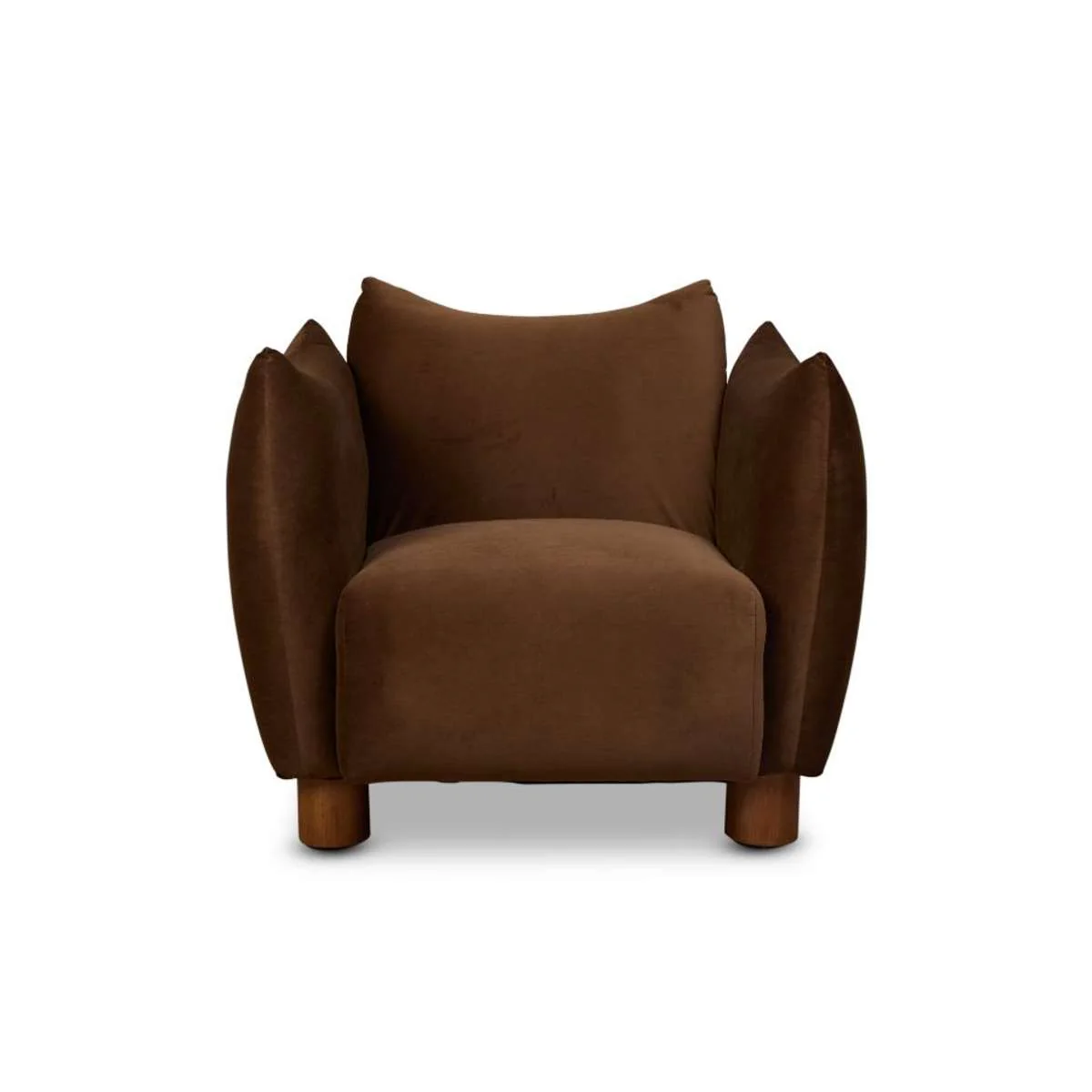 Monte Velvet Occasional Chair - Chocolate - Image 12