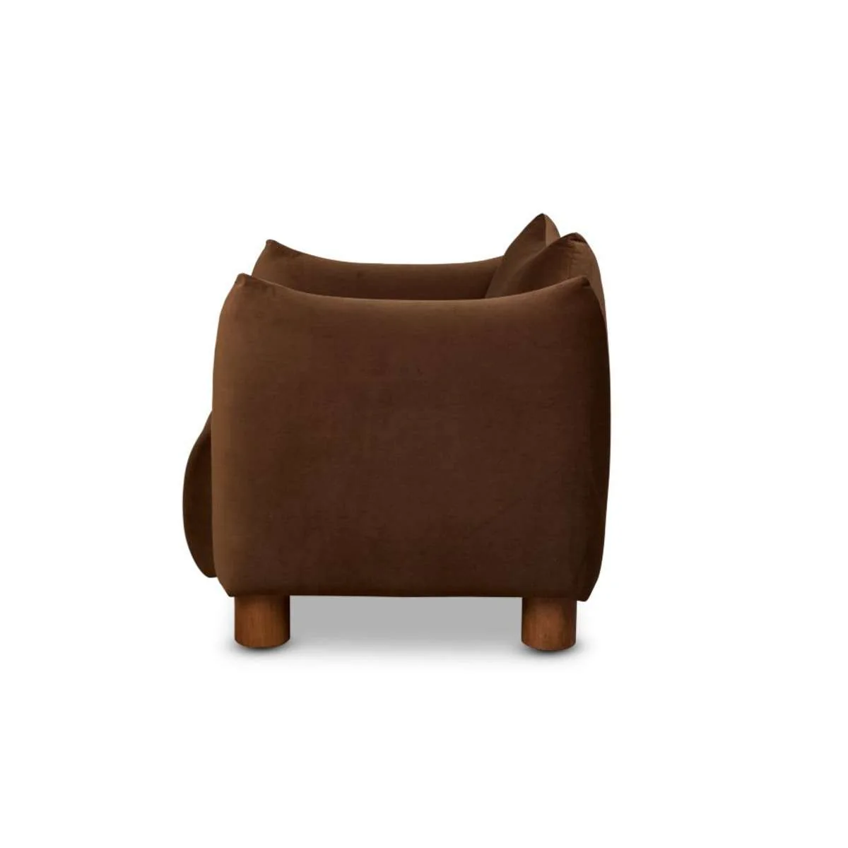 Monte Velvet Occasional Chair - Chocolate - Image 13