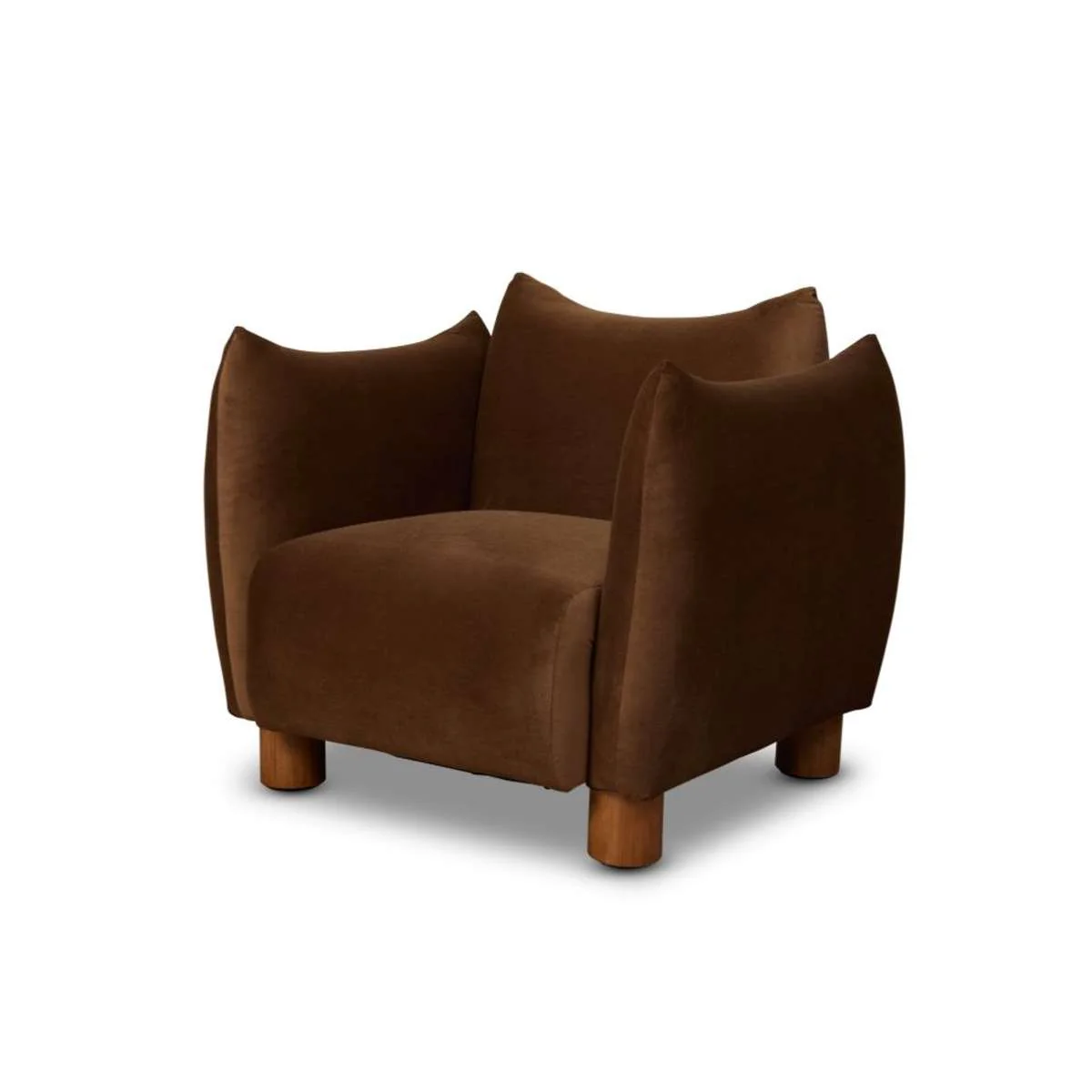 Monte Velvet Occasional Chair - Chocolate - Image 14