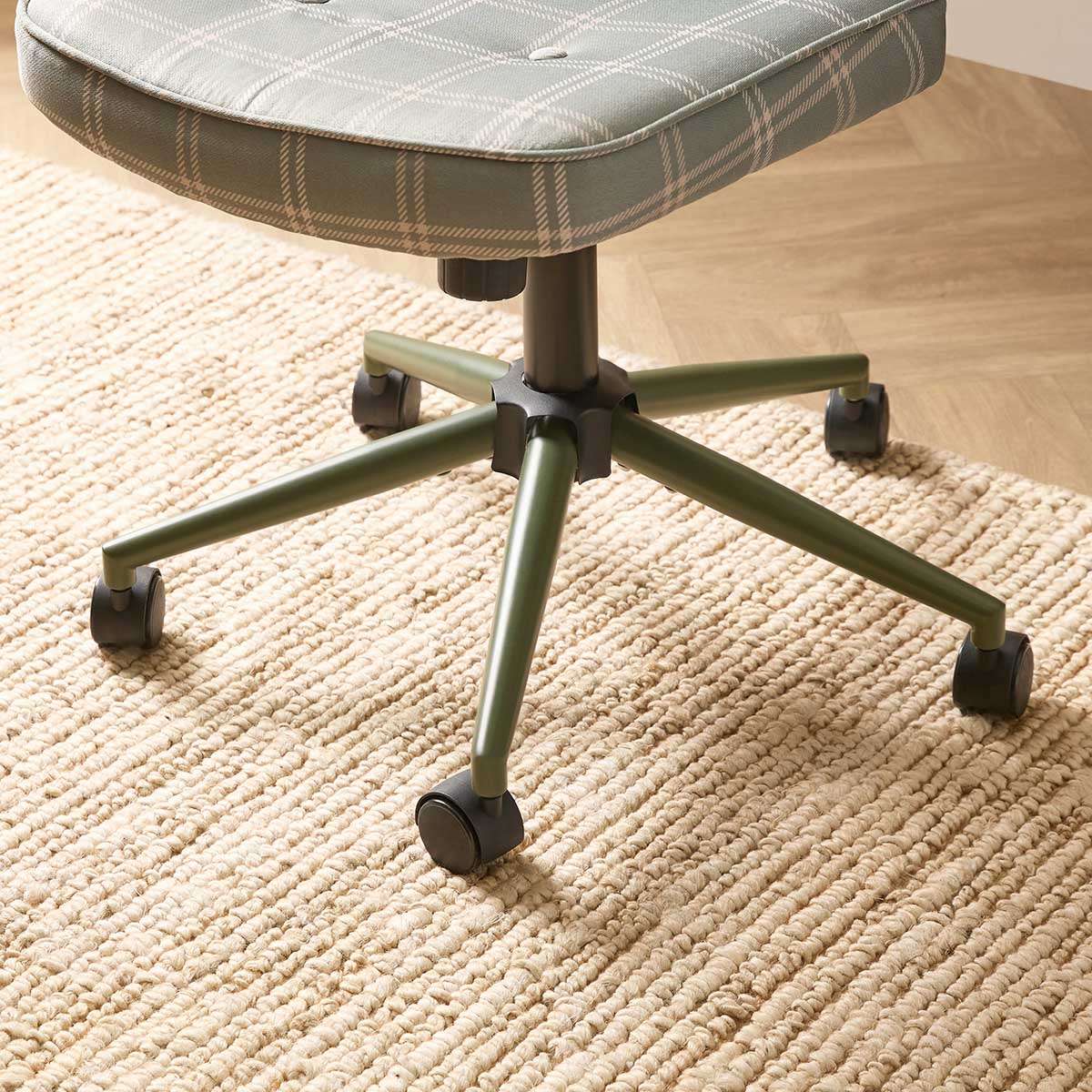 Morty Desk Chair - Khaki Plaid - Image 4