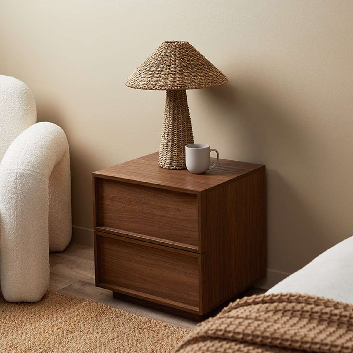 Osaka Bedside Table - Walnut - Image 3