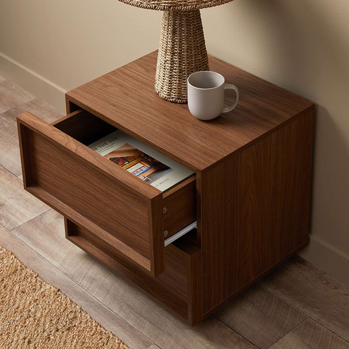 Osaka Bedside Table - Walnut - Image 4