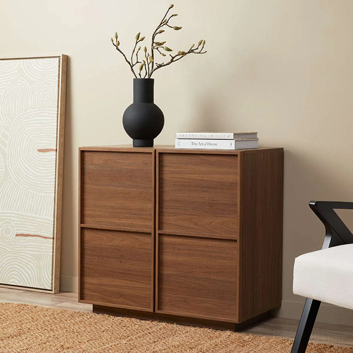 Osaka Two Door Cabinet - Walnut - Image 3