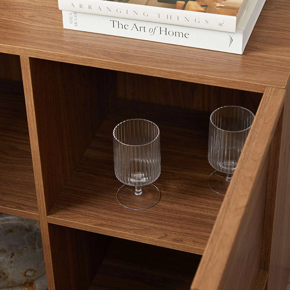Osaka Two Door Cabinet - Walnut - Image 6