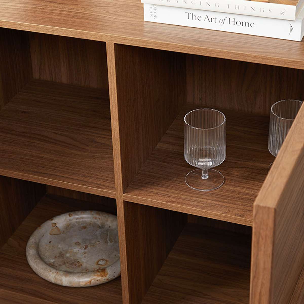 Osaka Two Door Cabinet - Walnut - Image 7