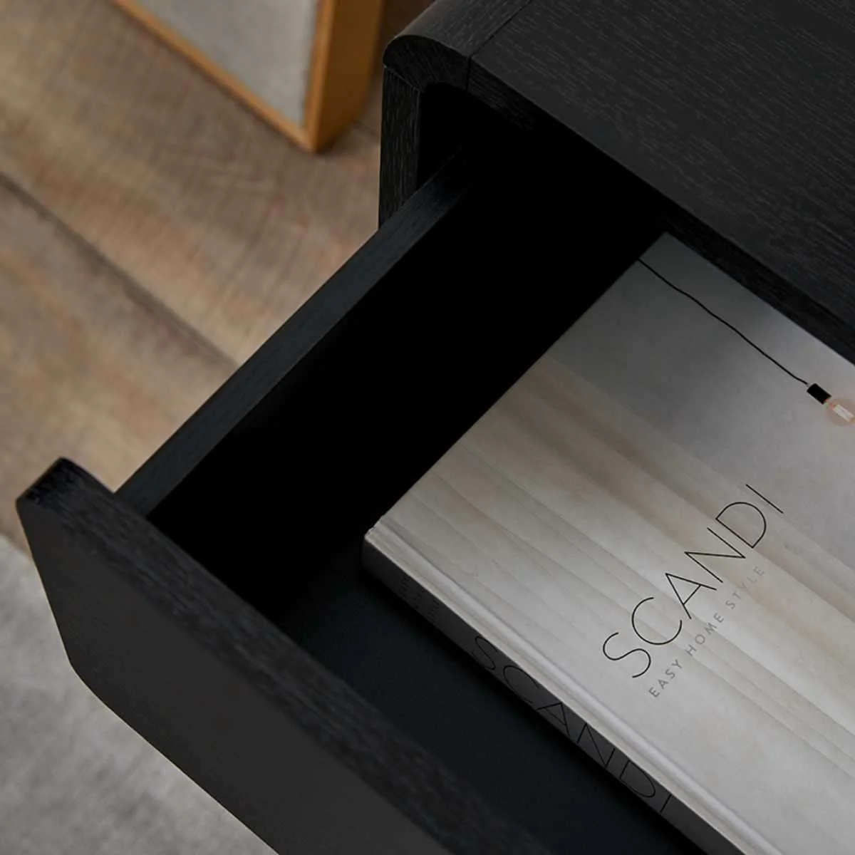 Owen Bedside Table - Black - Image 8