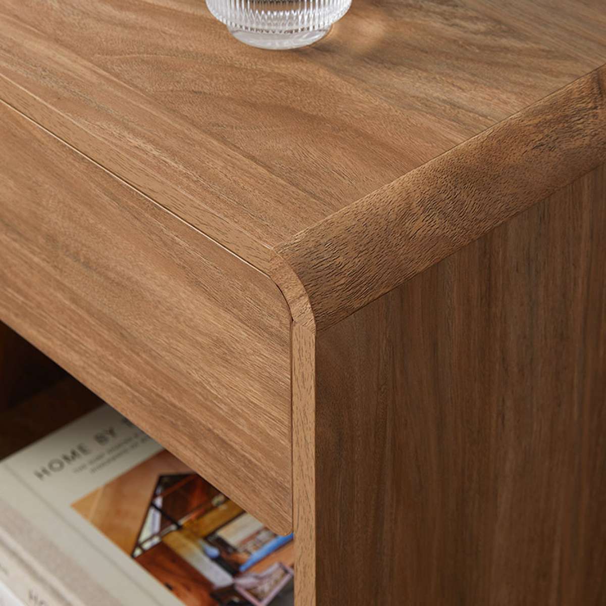 Owen Bedside Table - Walnut - Image 6