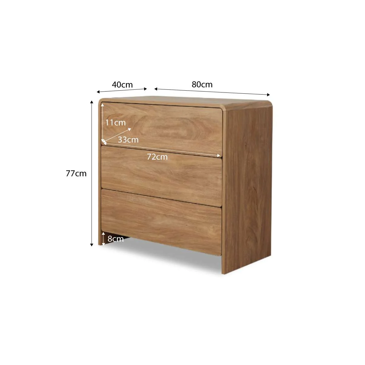 Owen Three Drawer - Walnut - Image 9