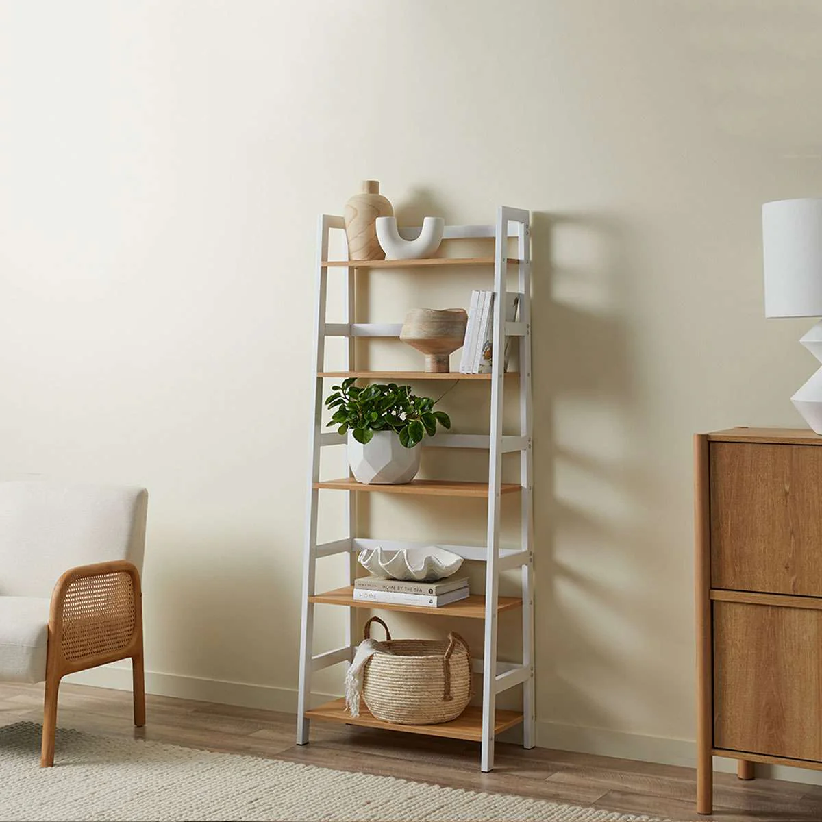 Porto Five Shelves - White - Image 3