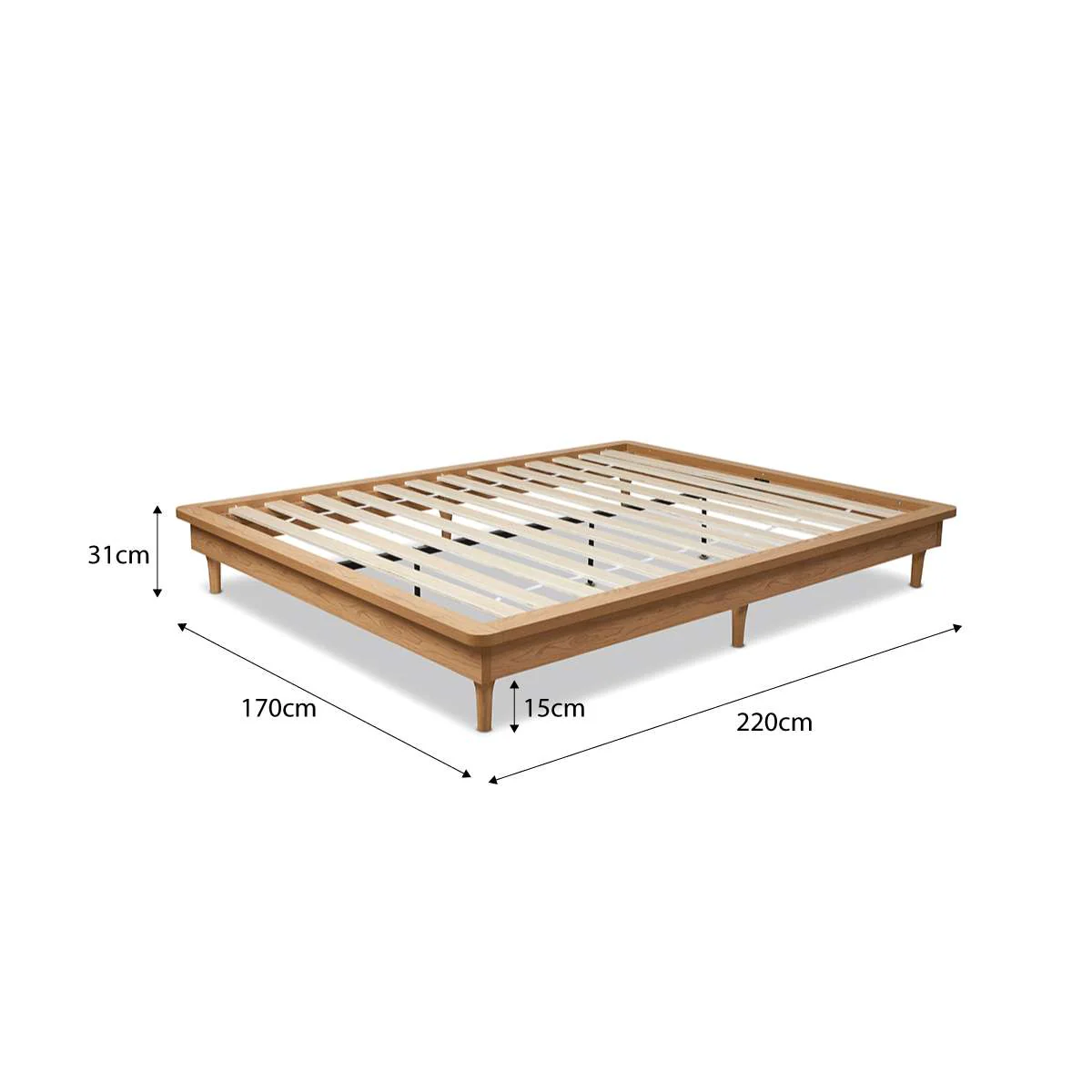 Queen Bed Base - Natural - Image 12
