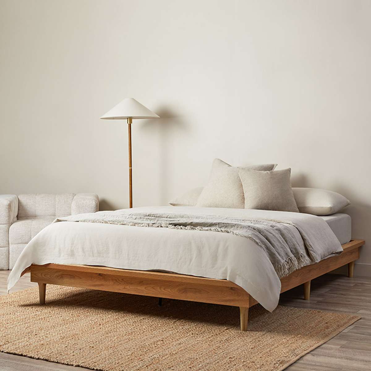 Queen Bed Base - Natural - Image 3