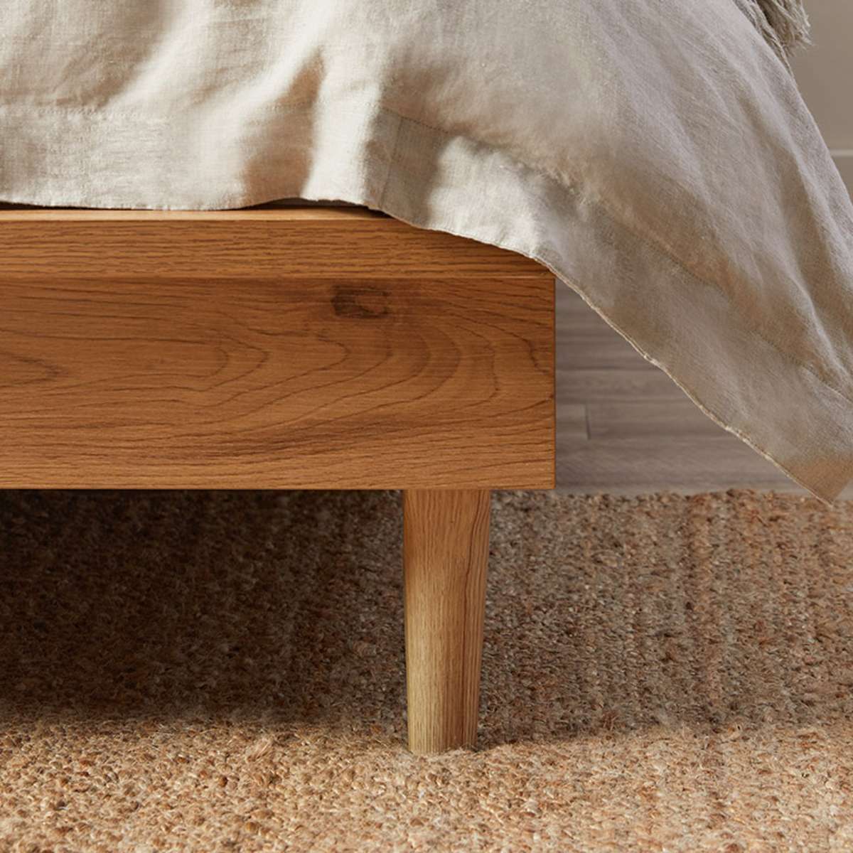 Queen Bed Base - Natural - Image 4