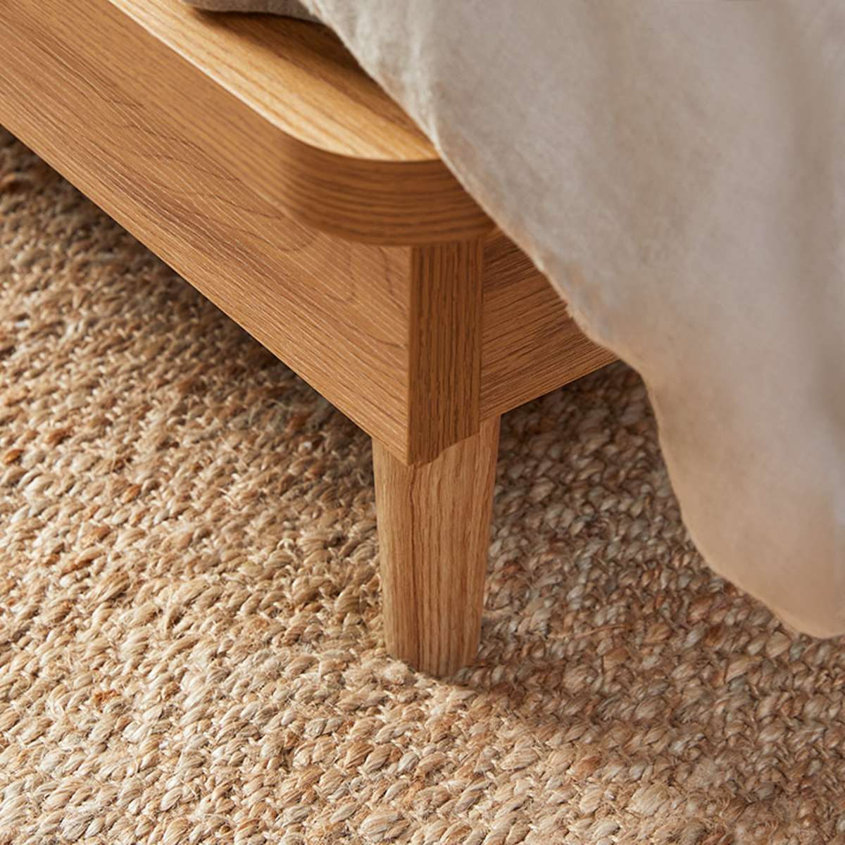 Queen Bed Base - Natural - Image 7