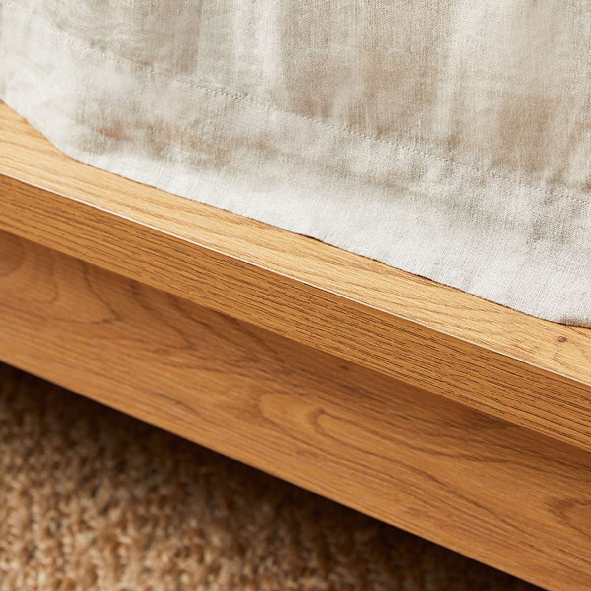 Queen Bed Base - Natural - Image 9