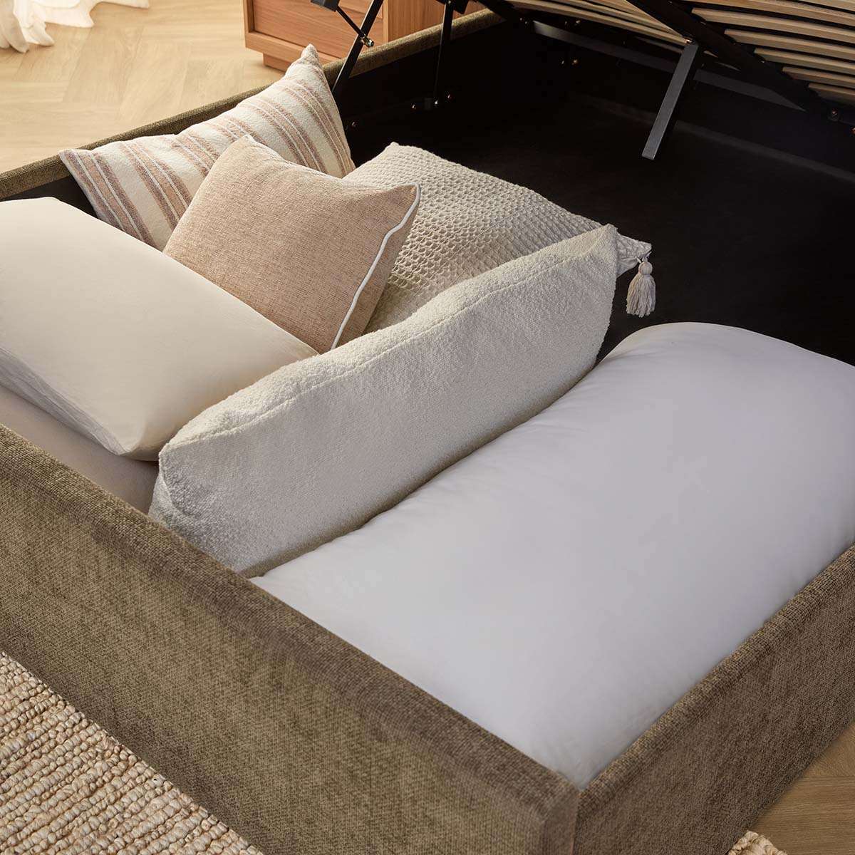 Quinn Storage Queen Bed - Dark Green - Image 5