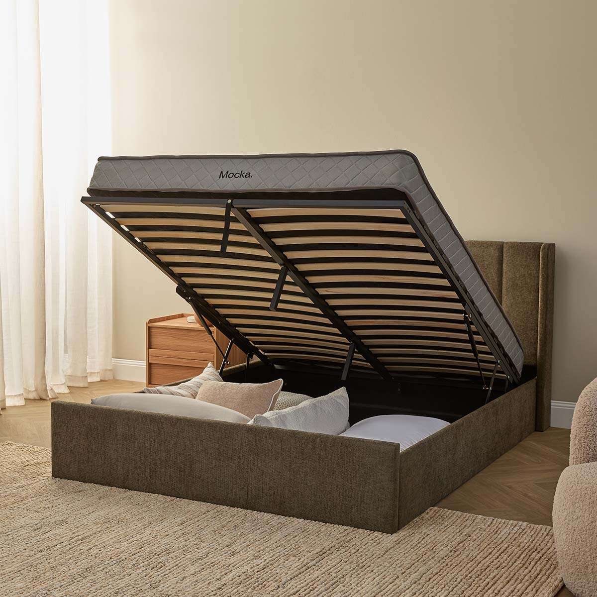 Quinn Storage Queen Bed - Dark Green - Image 4