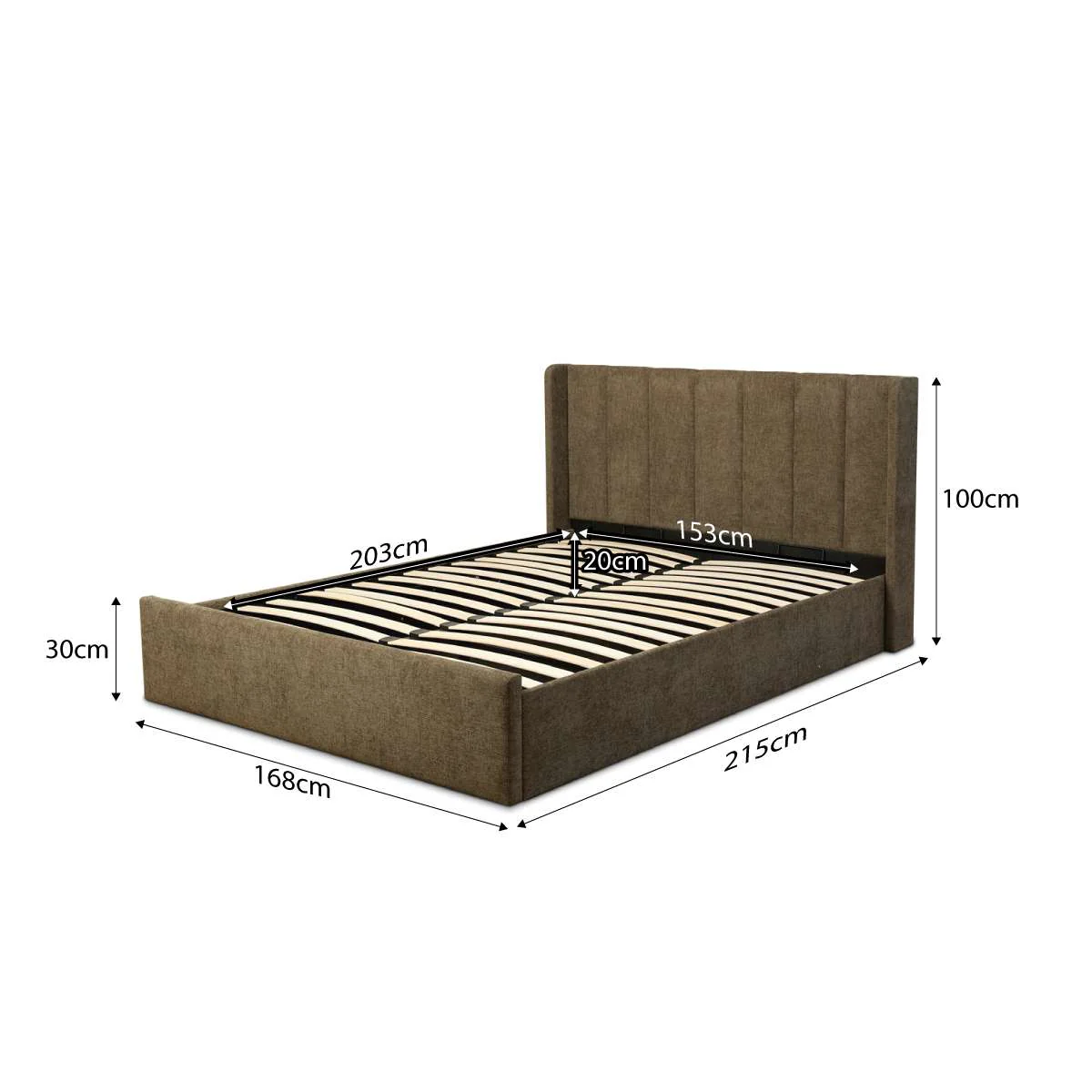 Quinn Storage Queen Bed - Dark Green - Image 11