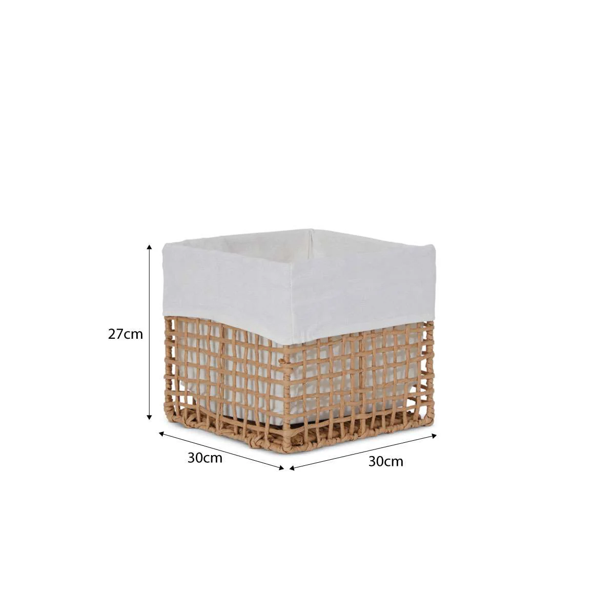 Rattan Look Cube Basket - Image 6